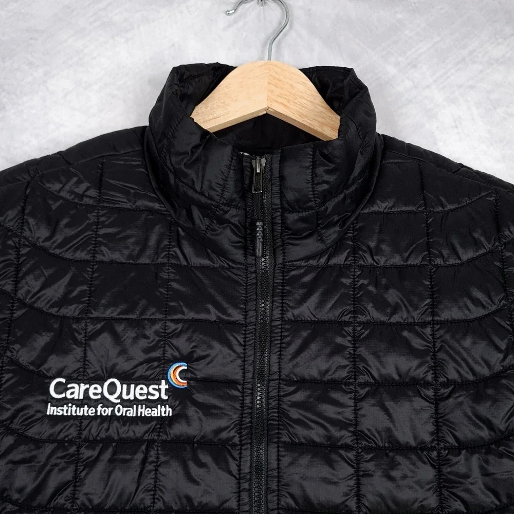 The North Face Thermoball Vest Mens Medium Black Quilted Lightweight Hike